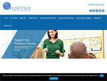 Tablet Screenshot of impetus-education.co.uk